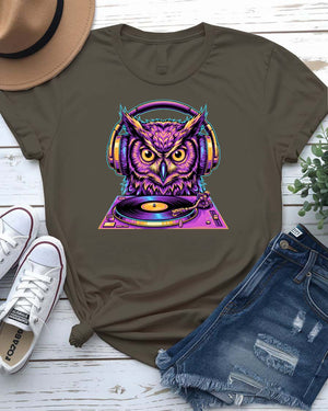 DJ Owl Graphic Streetwear T-Shirt