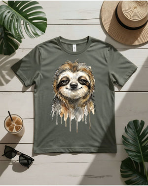 Cute zen sloth tee meditating sloth lotus pose ommm graphic