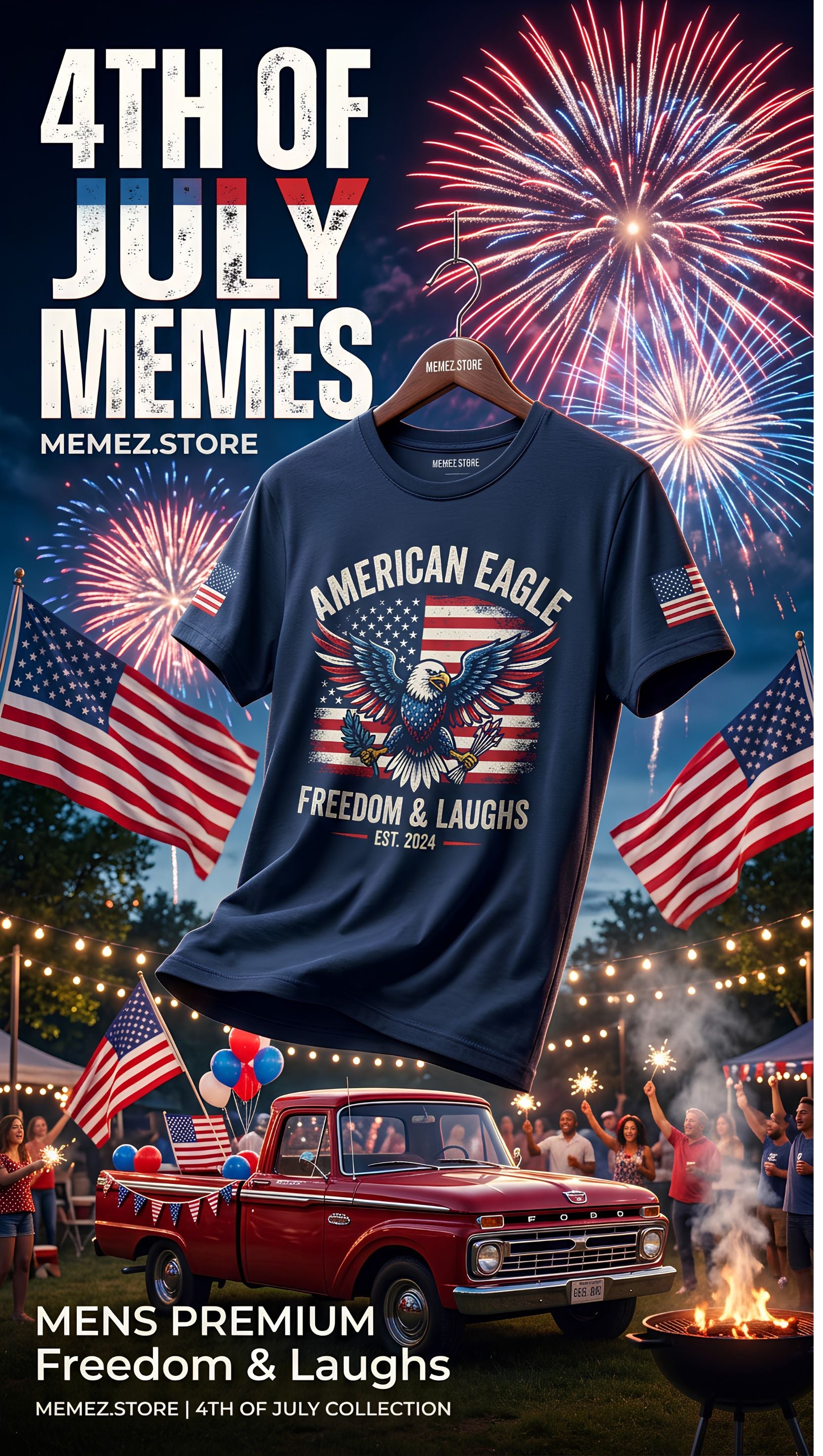 4th July meme collection banner By Memez Store 