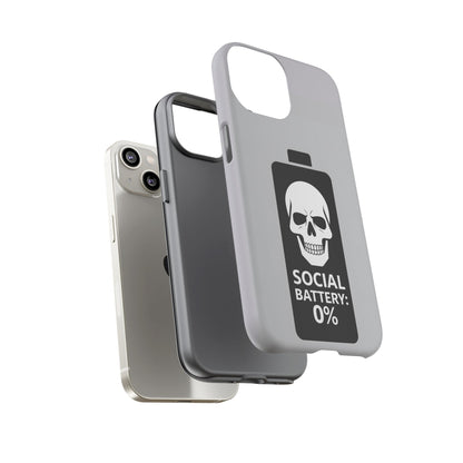 Social Battery Zeero I Phone case by Memez Store