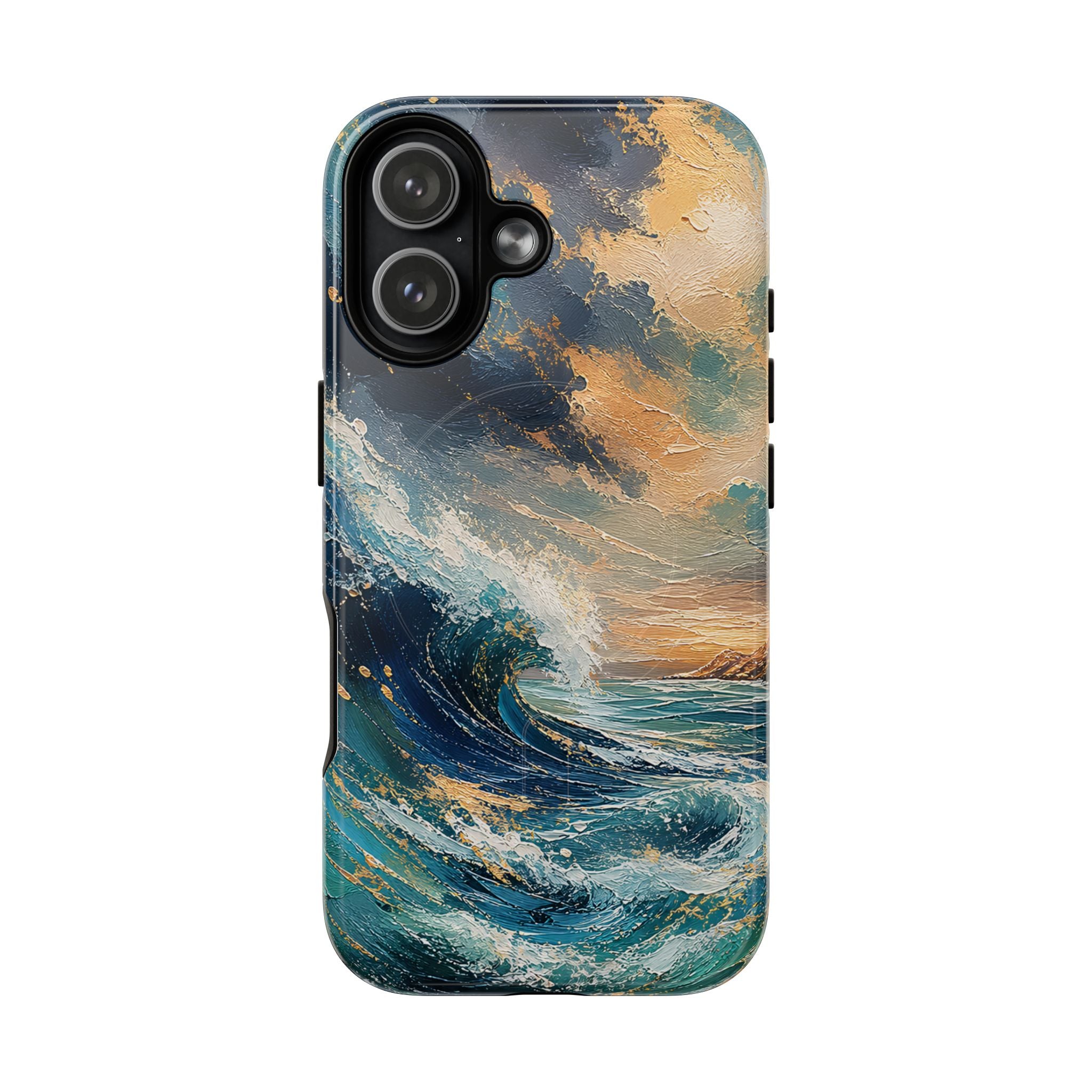 Magnetic Phone Case — Ocean Wave Art Protective Cover