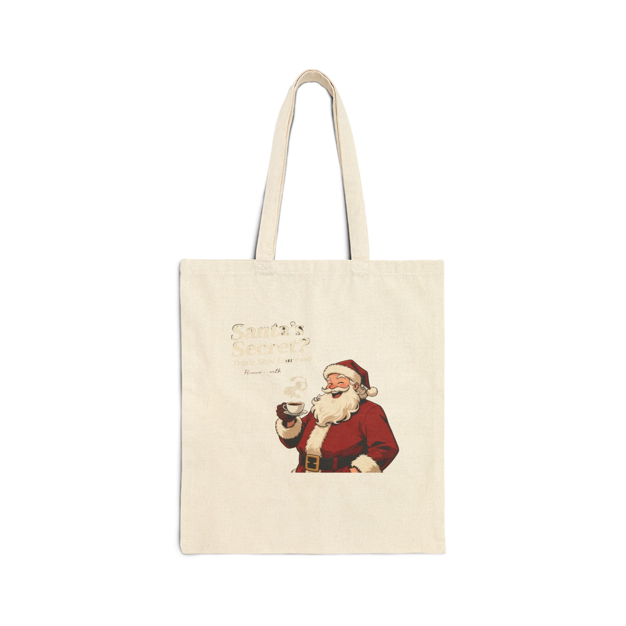 Santa Secret Christmas Tote Bag