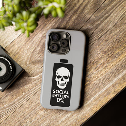 Social Battery Zeero I Phone case by Memez Store