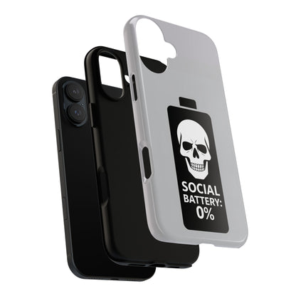 Social Battery Zeero I Phone case by Memez Store