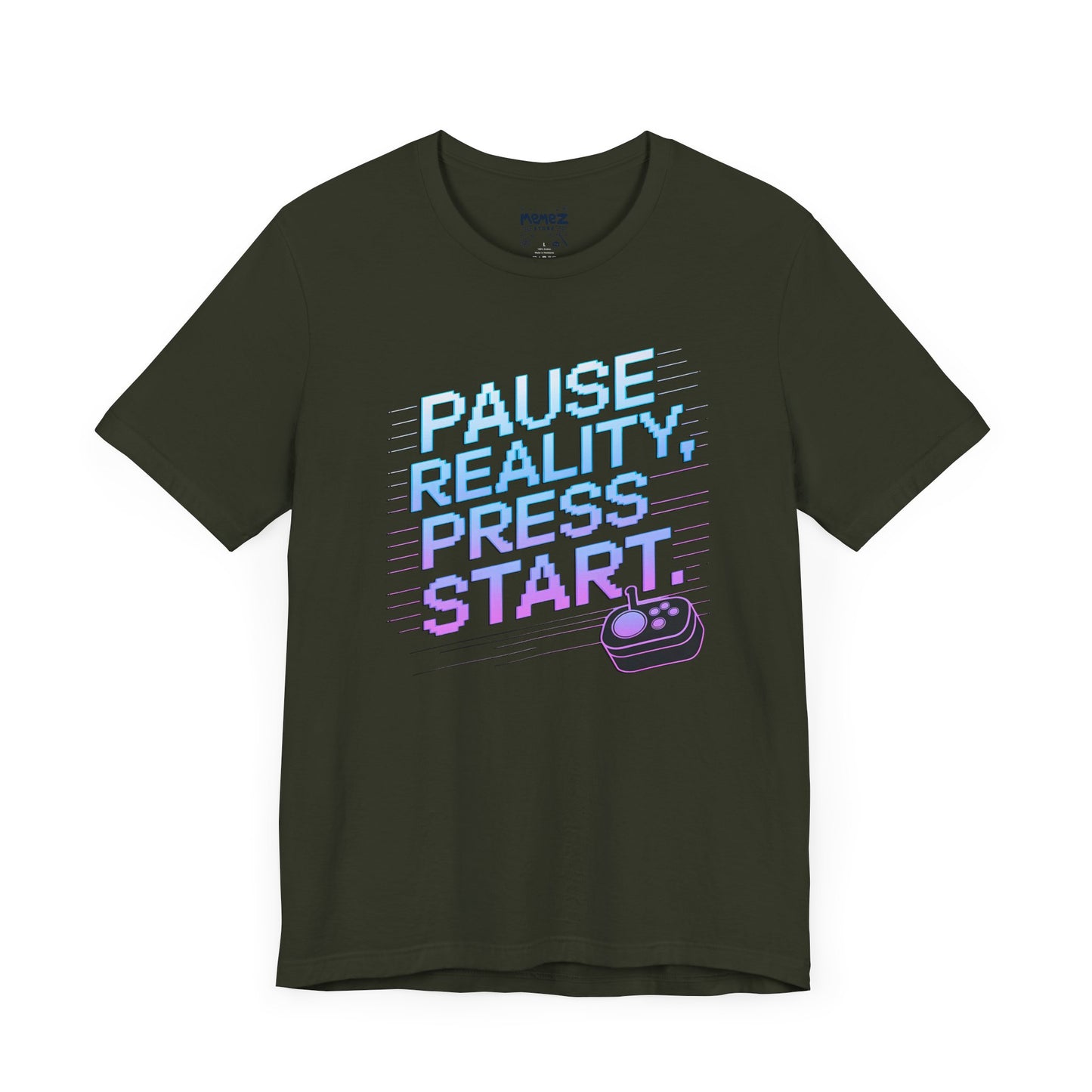 Gamer Pause Reality Press Tee - Unisex Jersey Short Sleeve