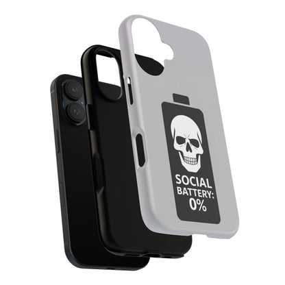 Social Battery Zeero I Phone case by Memez Store