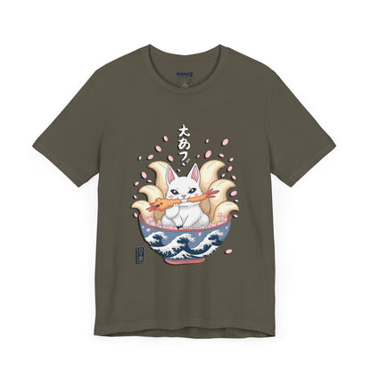 Japenese Noodles with Cat Funny Tee By memez store