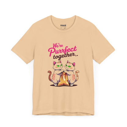 We Purrfect Toghether Funny Pet Lover's Tee By Memez Store