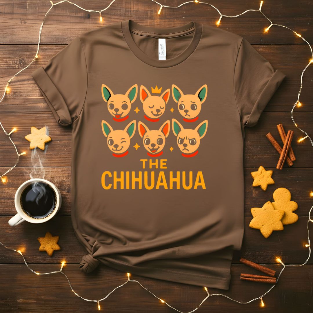 Anxious Chihuahua Meme "I'm a Fraidy Cat" Funny T-Shirt