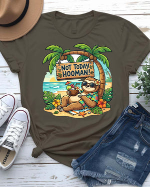 Not today hooman summer tee unimpressed cat meme graphic