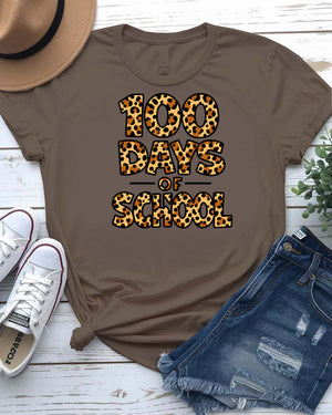 Child wearing a vibrant "100 Days Smarter" celebration t-shirt