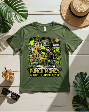 Punch money before it punches you tee boxing glove dollar sign