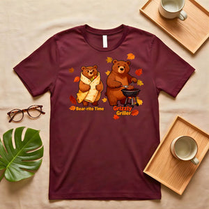 Bear-rito Time Cute Animal Pun T-Shirt