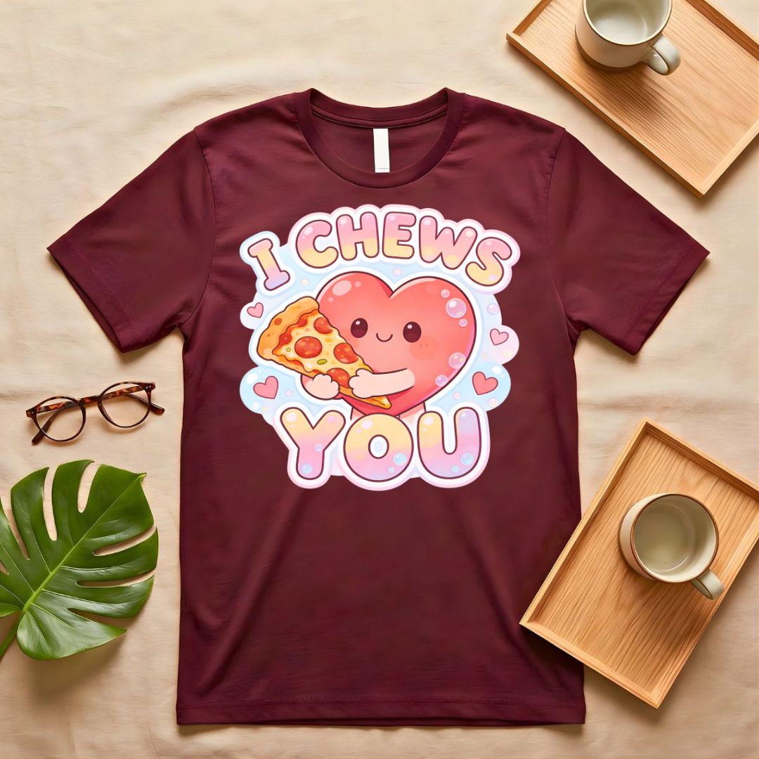 I Chews You Candy Heart Valentine's Graphic T-Shirt