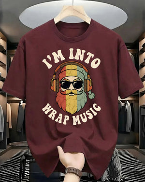 "I'm All About That Wrap Music" Christmas Gift Wrapping Pun T-Shirt
