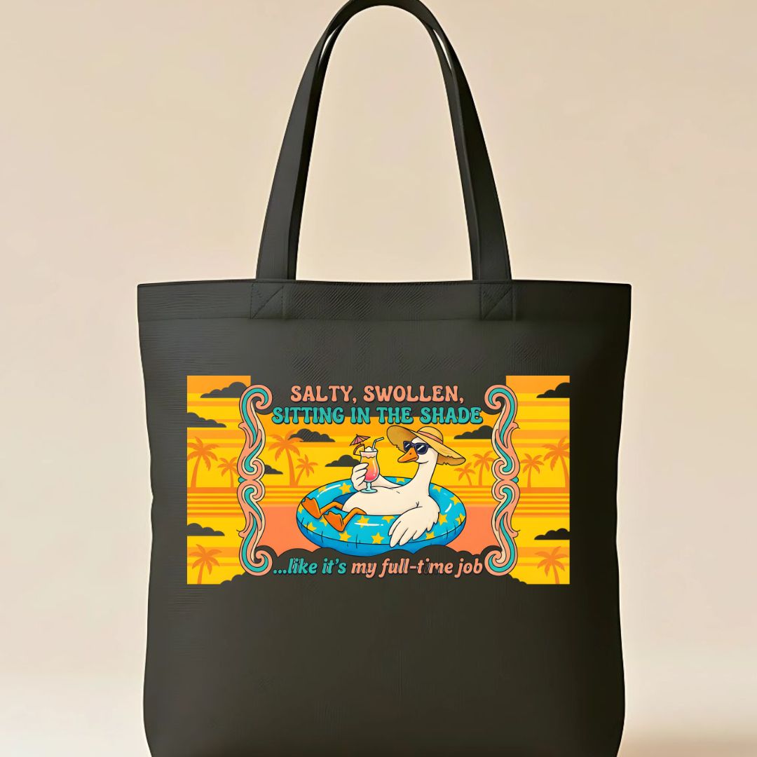 Salty Swollen Funny Beach State Sarcastic Tote Bag
