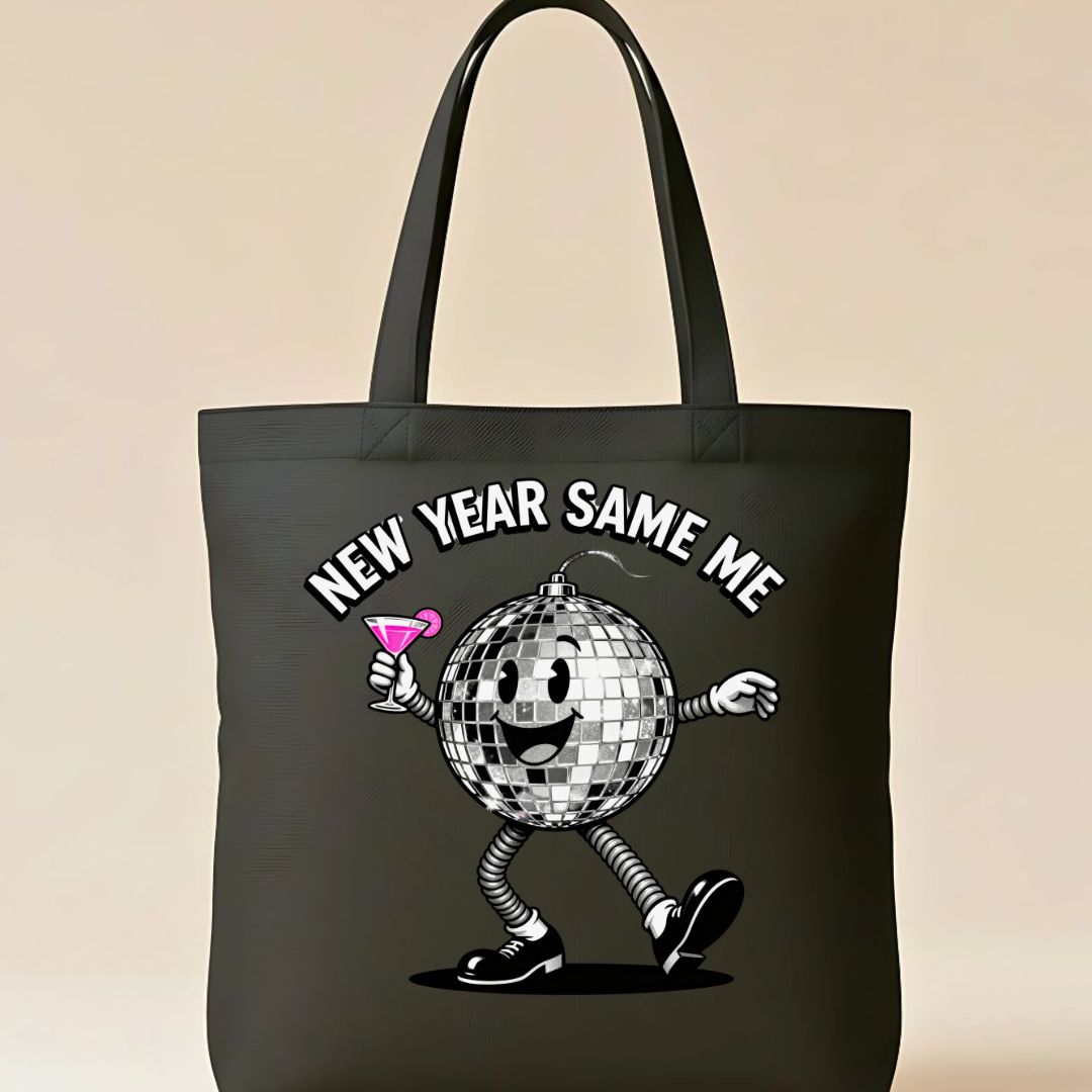 New Year Same Me Ironic Anti-Resolution Tote Bag