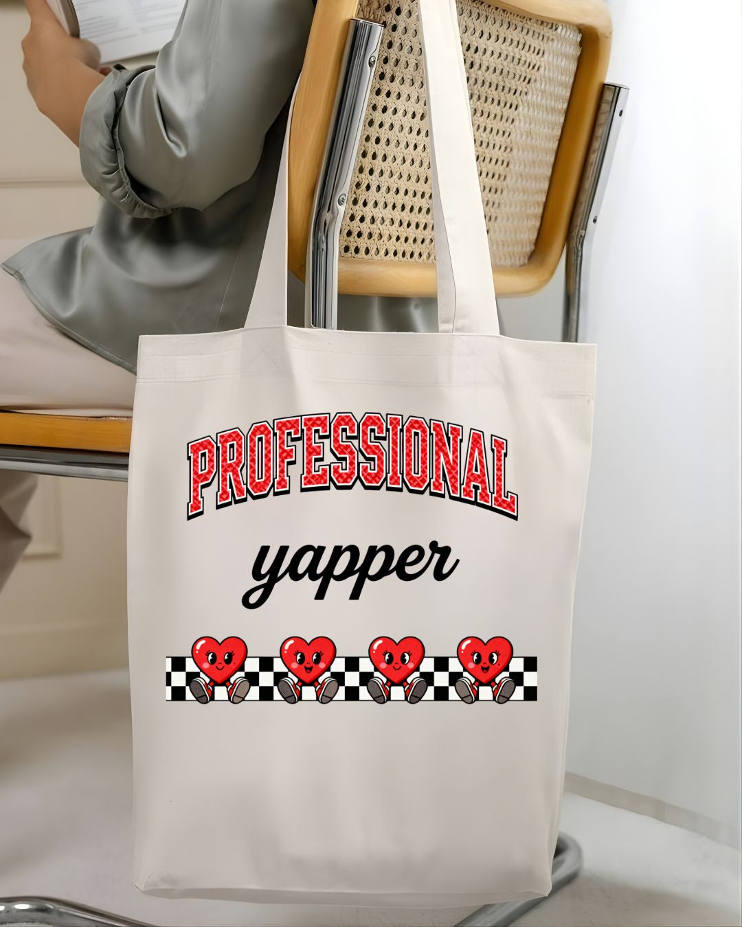 Professional Yapper Funny Talkative Slang Tote Bag