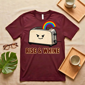 Rise and Whine Funny Coffee Valentine's Day T-Shirt