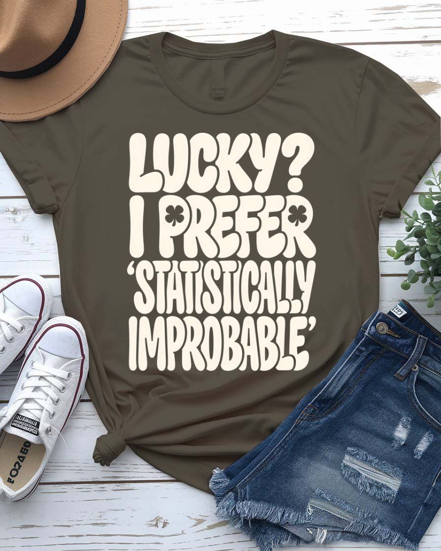 Statistically Improbable Tee with bell curve distribution on model