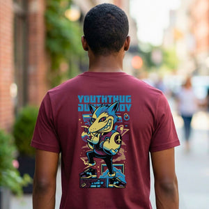 Youth Thug Streetwear Tee - Bold Typography Front Design