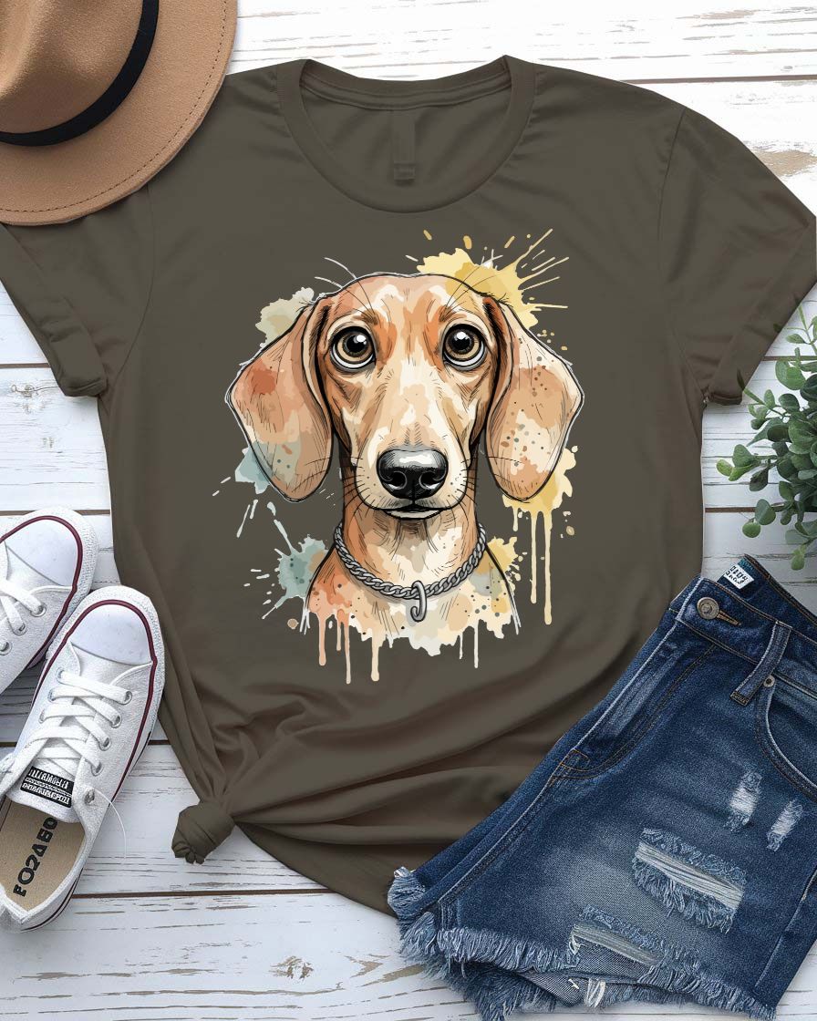 Cute dog tee floppy ears puppy face graphic
