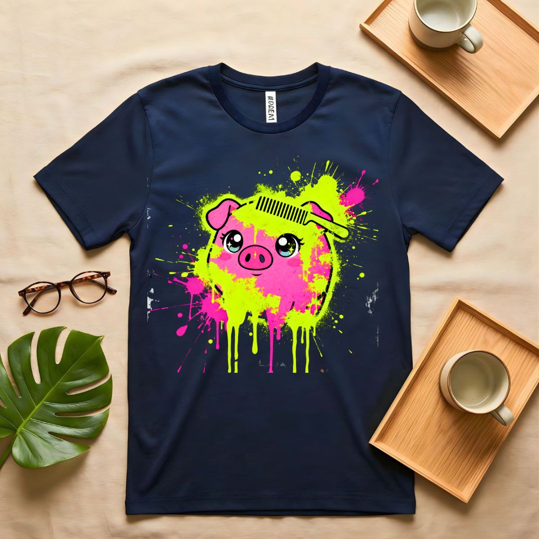 Colored Ceramic Piggy Bank Meme T-Shirt