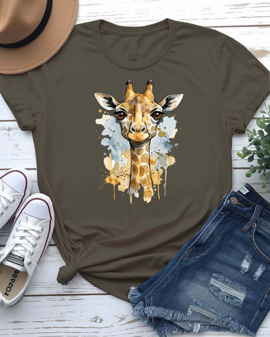 Cute zebra tee striped animal face with big eyes graphic