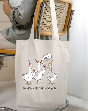 Hoking The New Year Goose Funny Typo Humor Tote Bag