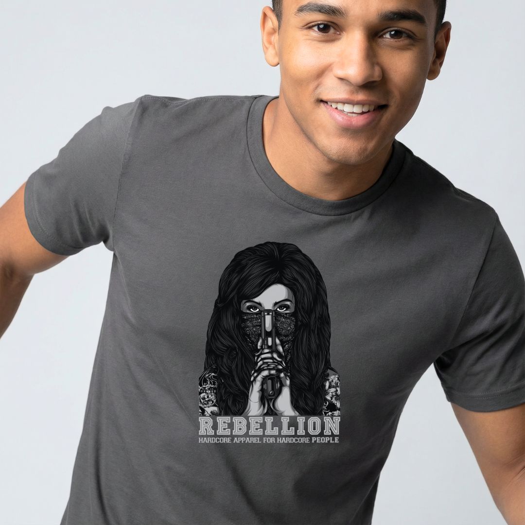 Rebellion Streetwear Tee — Urban Casual Short Sleeve