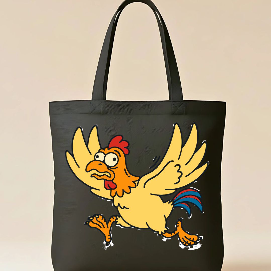 Funny Bird Graphic Tote Bag