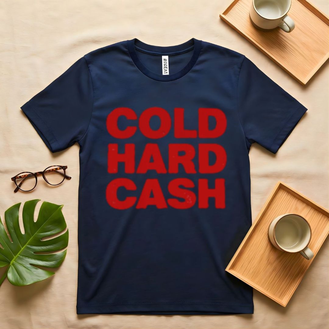 Cold Hard Cash Stack Money Meme T-Shirt