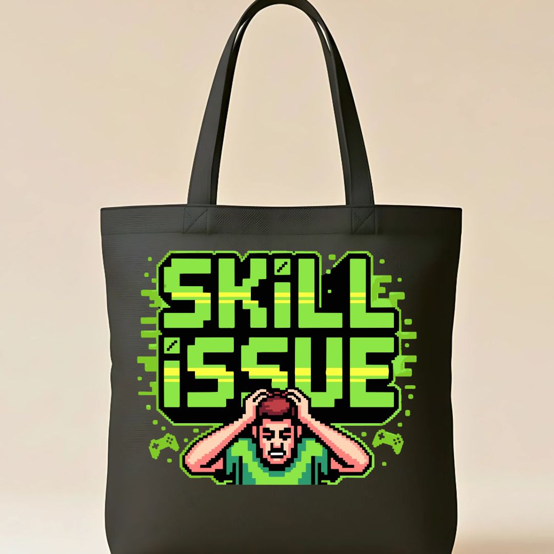 Skill Issue Graphic Tote Bag