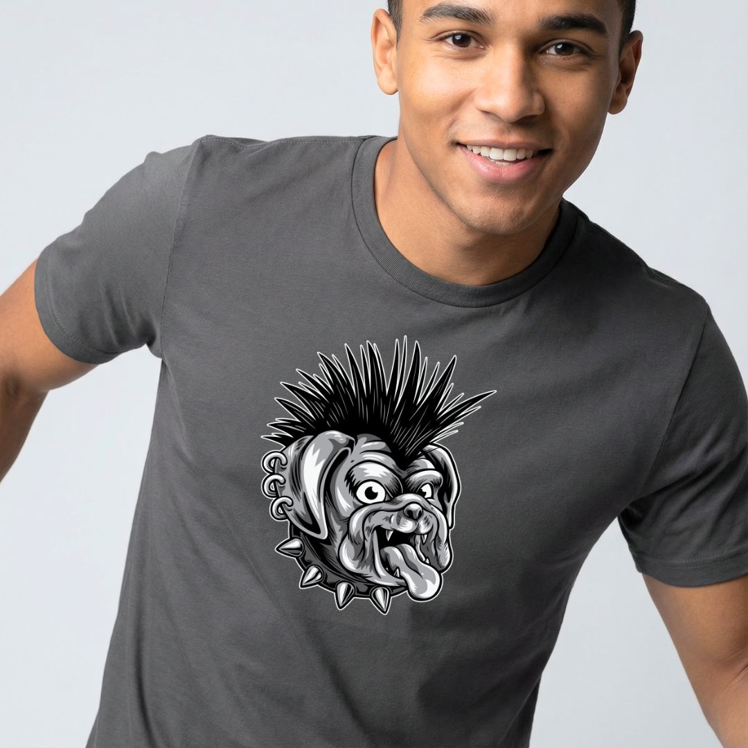 Punk Streetwear Tee — Urban Casual Short Sleeve