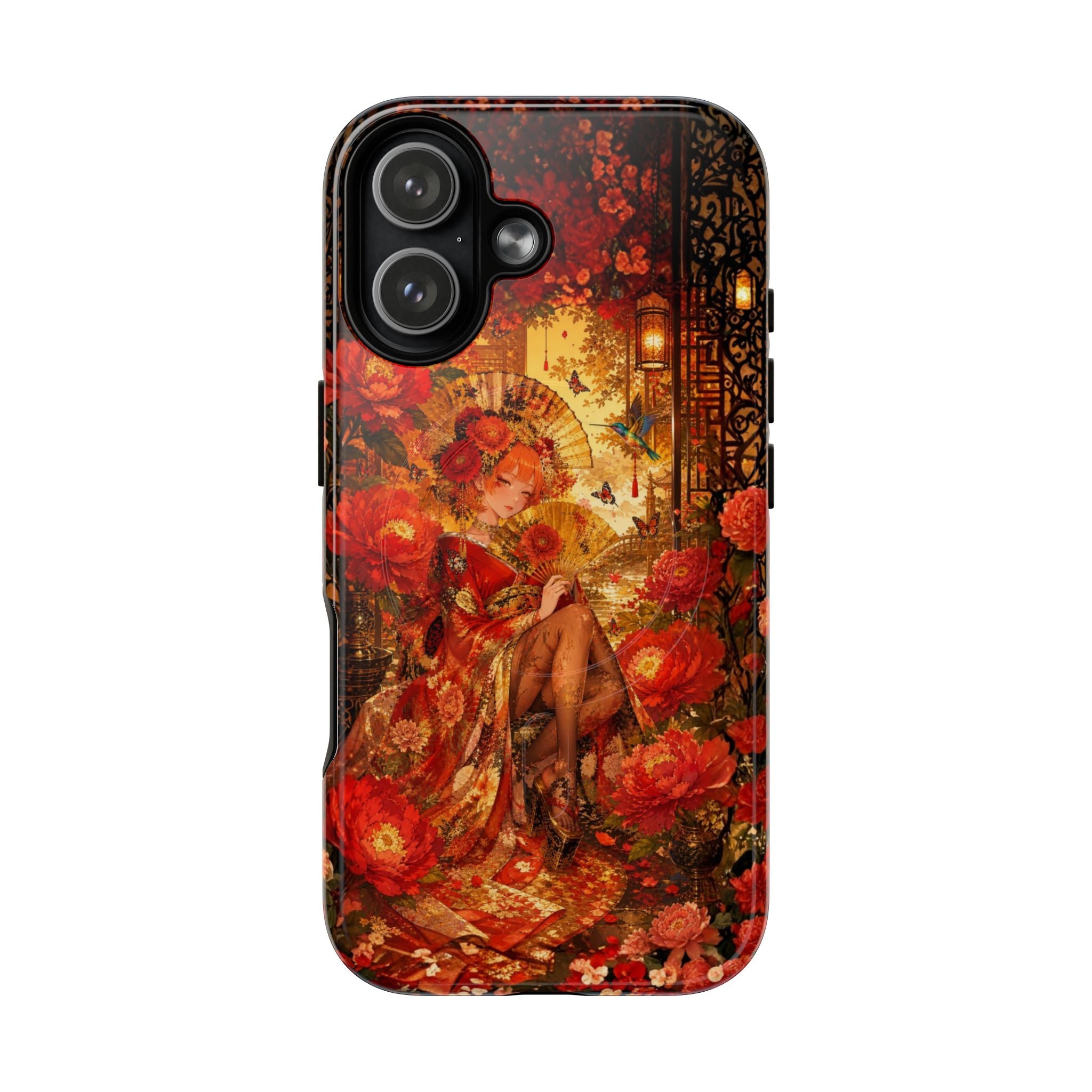 Magnetic Tough Phone Case — Vintage Floral Fairy Art