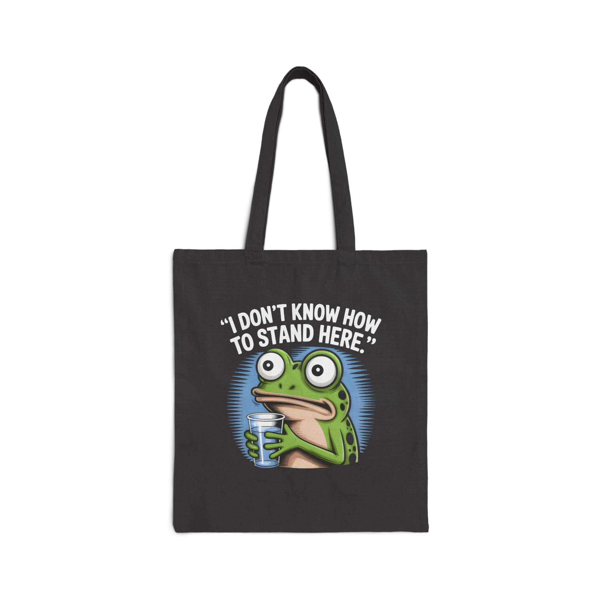 I Stand Here Frog Tote Bag