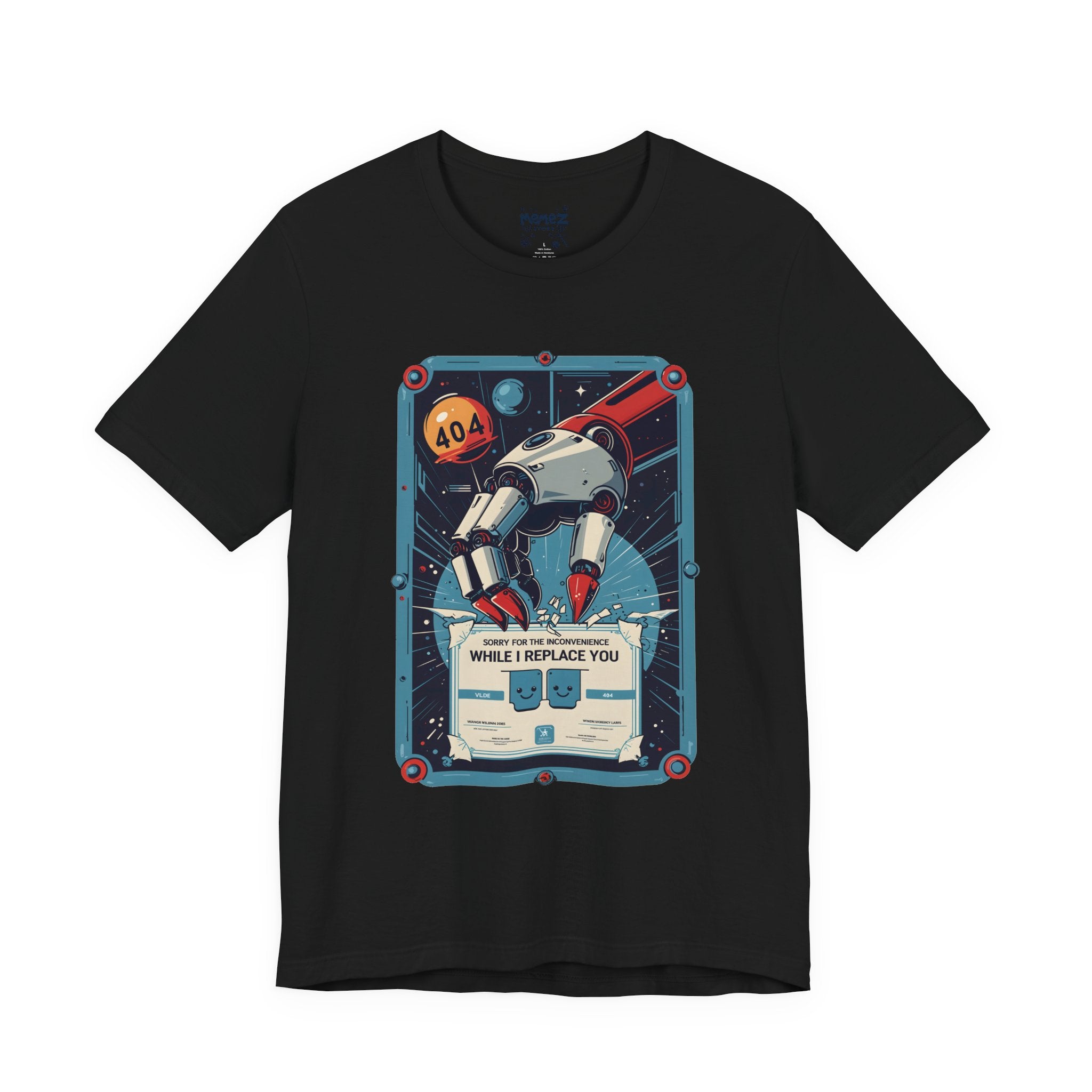 Geek Tee - AI Replace Human Dark Humor Unisex Jersey Short Sleeve Tee