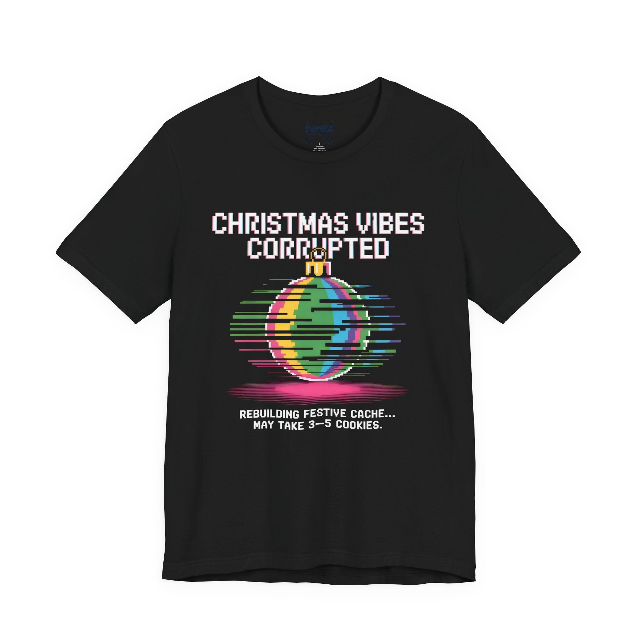 Christmas Vibes Corrupted Funny Tee