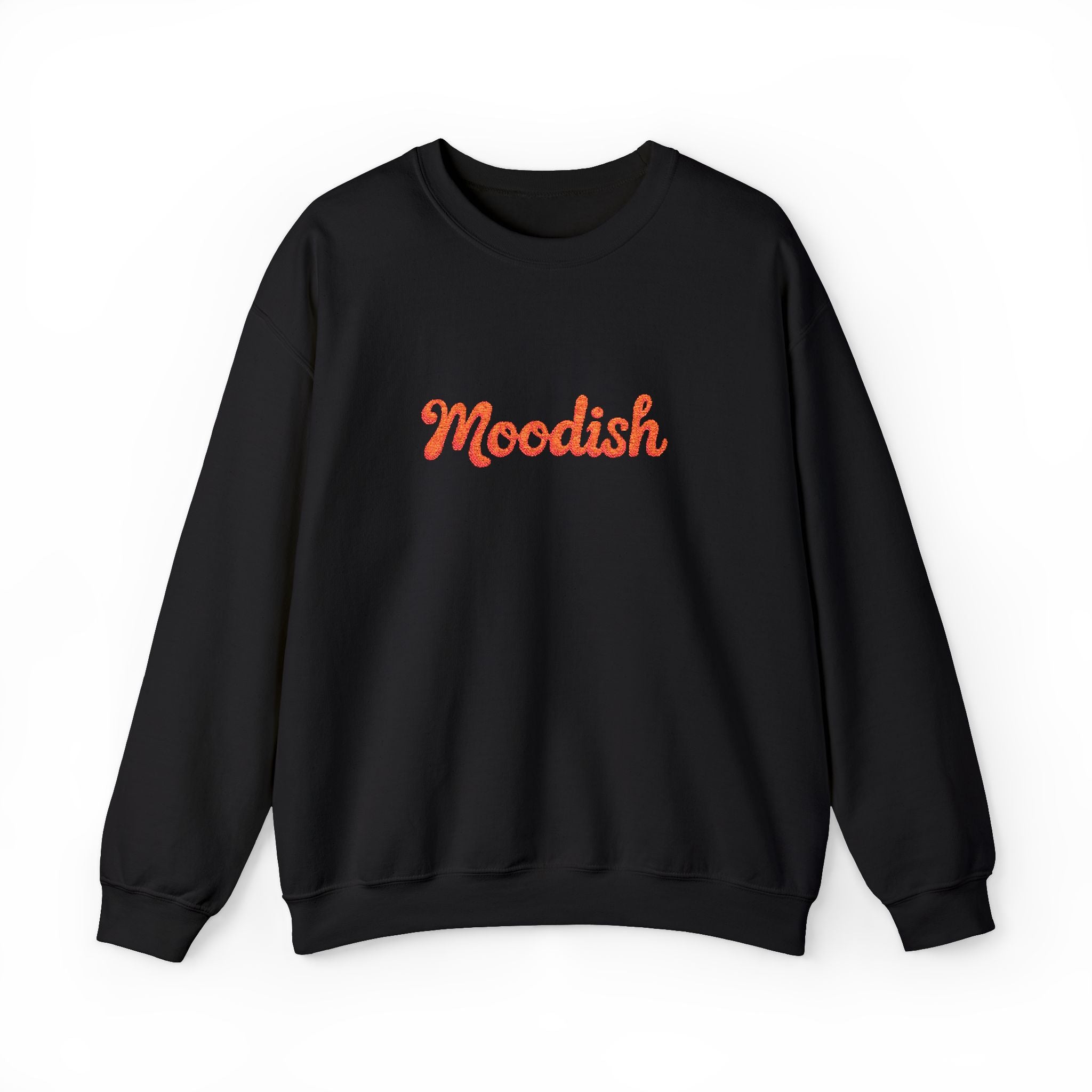 Moodish Typograhical Embroidered Sweatshirt