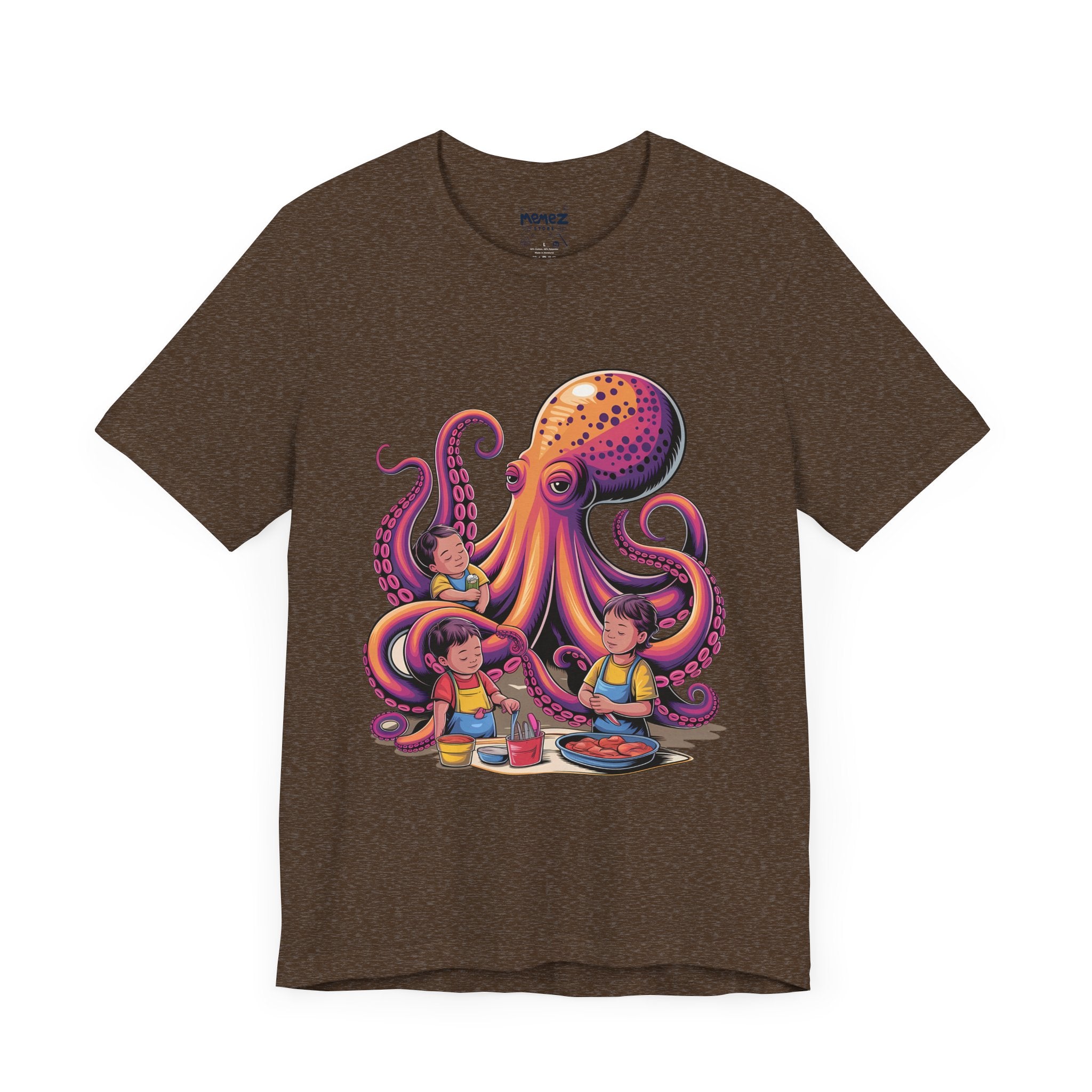 Kids Playing with Octopus Unisex Tee - Memez Store