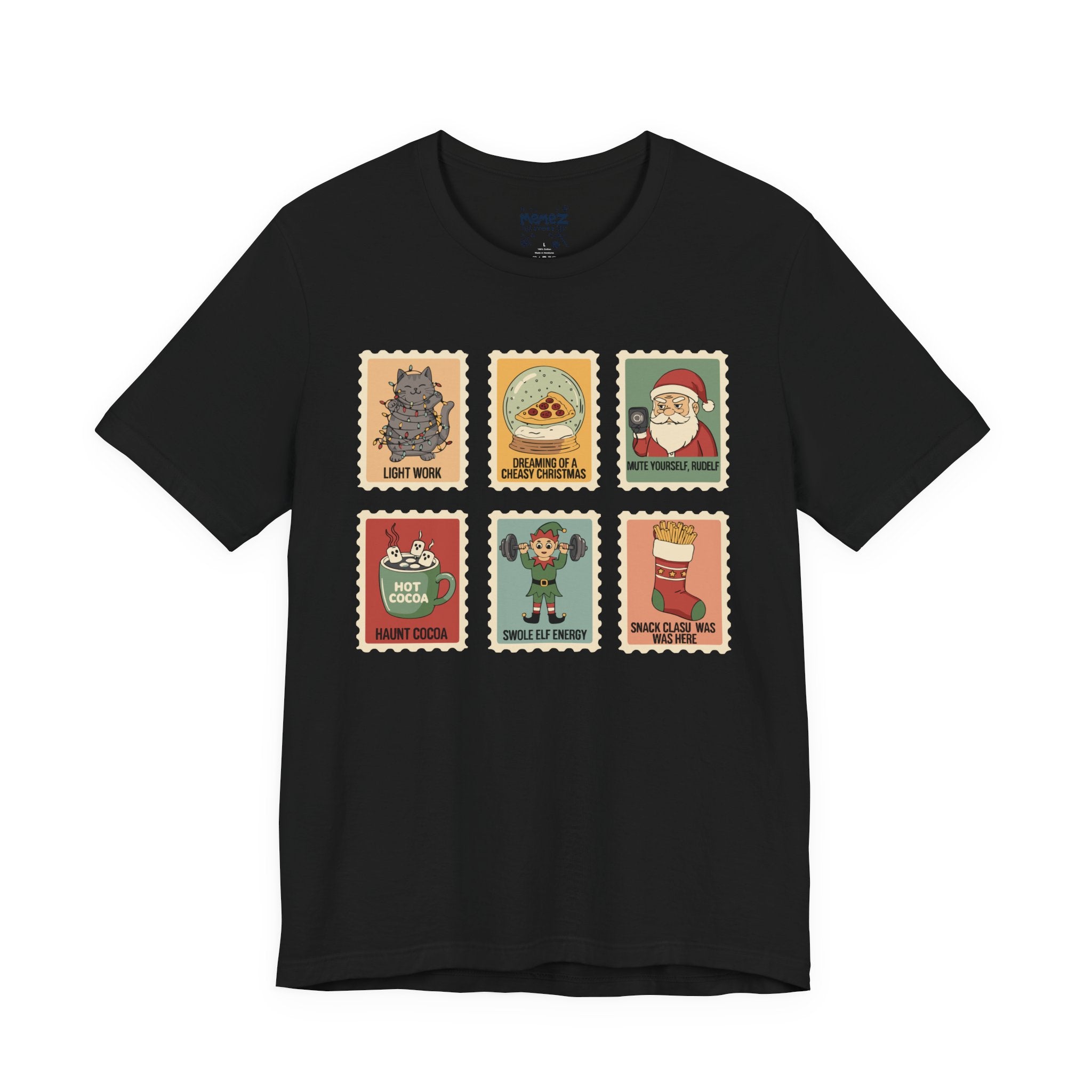 Chirstmas Stamp Collection Meme Funny Tee