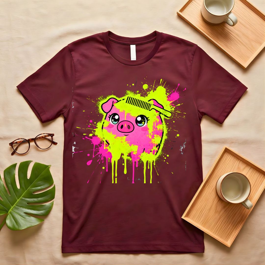 Colored Ceramic Piggy Bank Meme T-Shirt