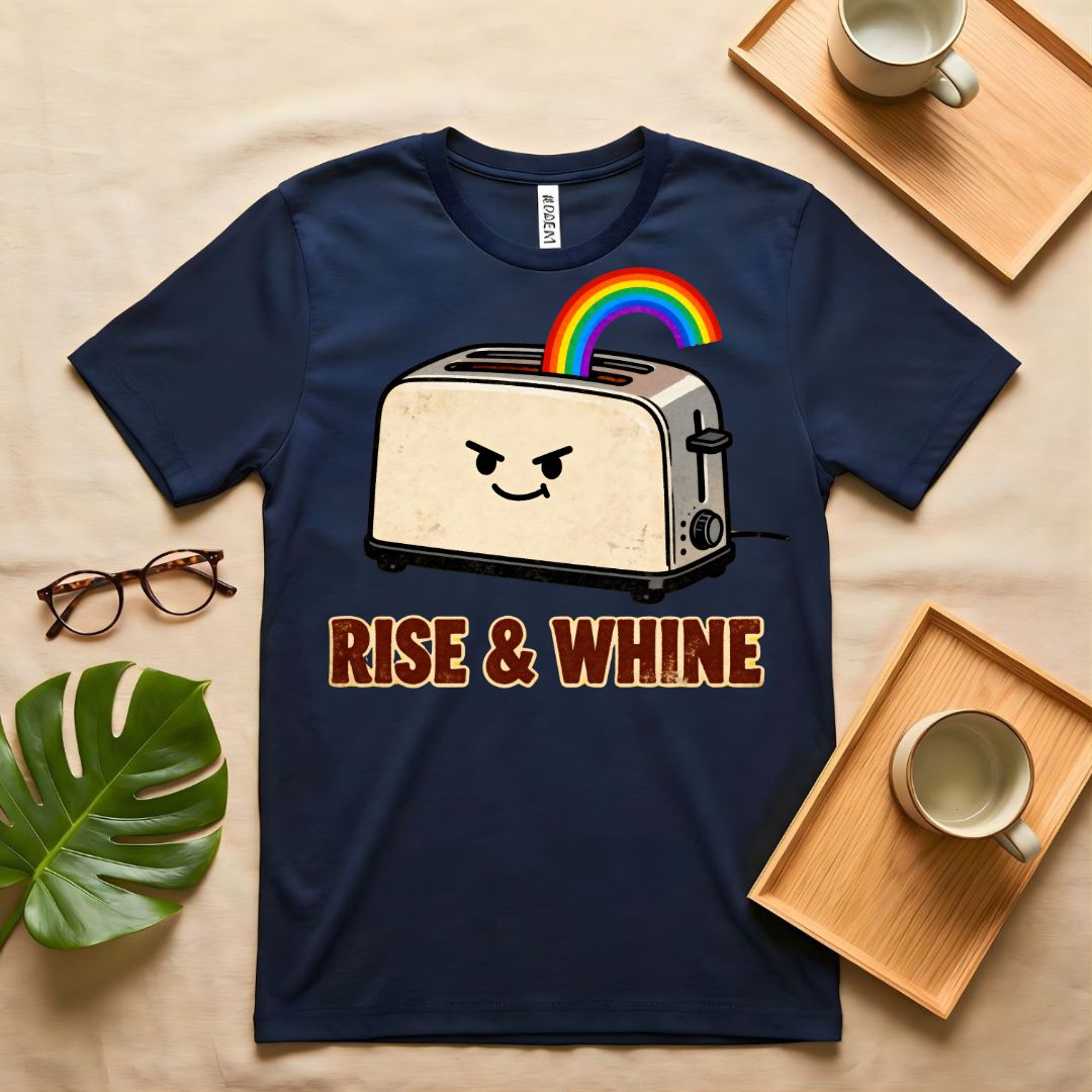 Rise and Whine Funny Coffee Valentine's Day T-Shirt