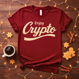 "Enjoy Crypto" Parody Funny T-Shirt for Bitcoin Fans