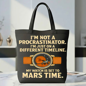 "Mars Time" Tote Bag for Space and Astronomy Lovers