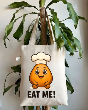 "Eat Me" Alice in Wonderland Literary Tote Bag