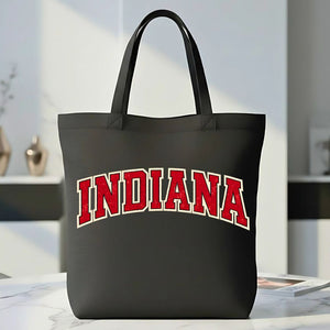 Indiana State Outline Tote Bag