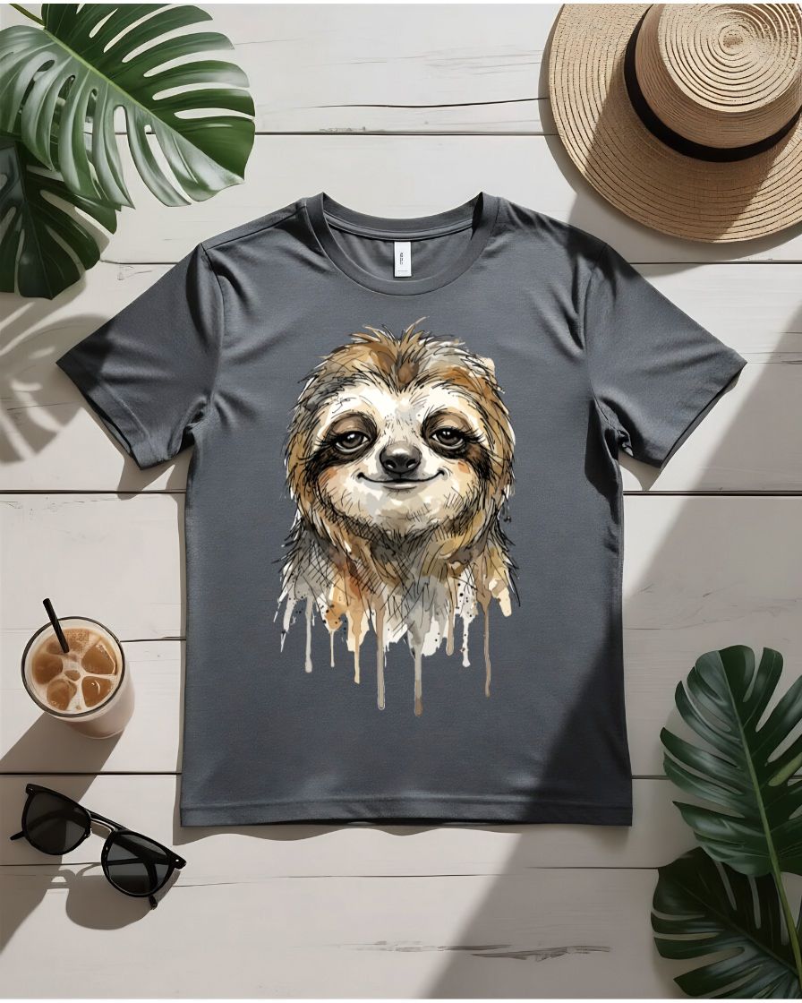Cute zen sloth tee meditating sloth lotus pose ommm graphic