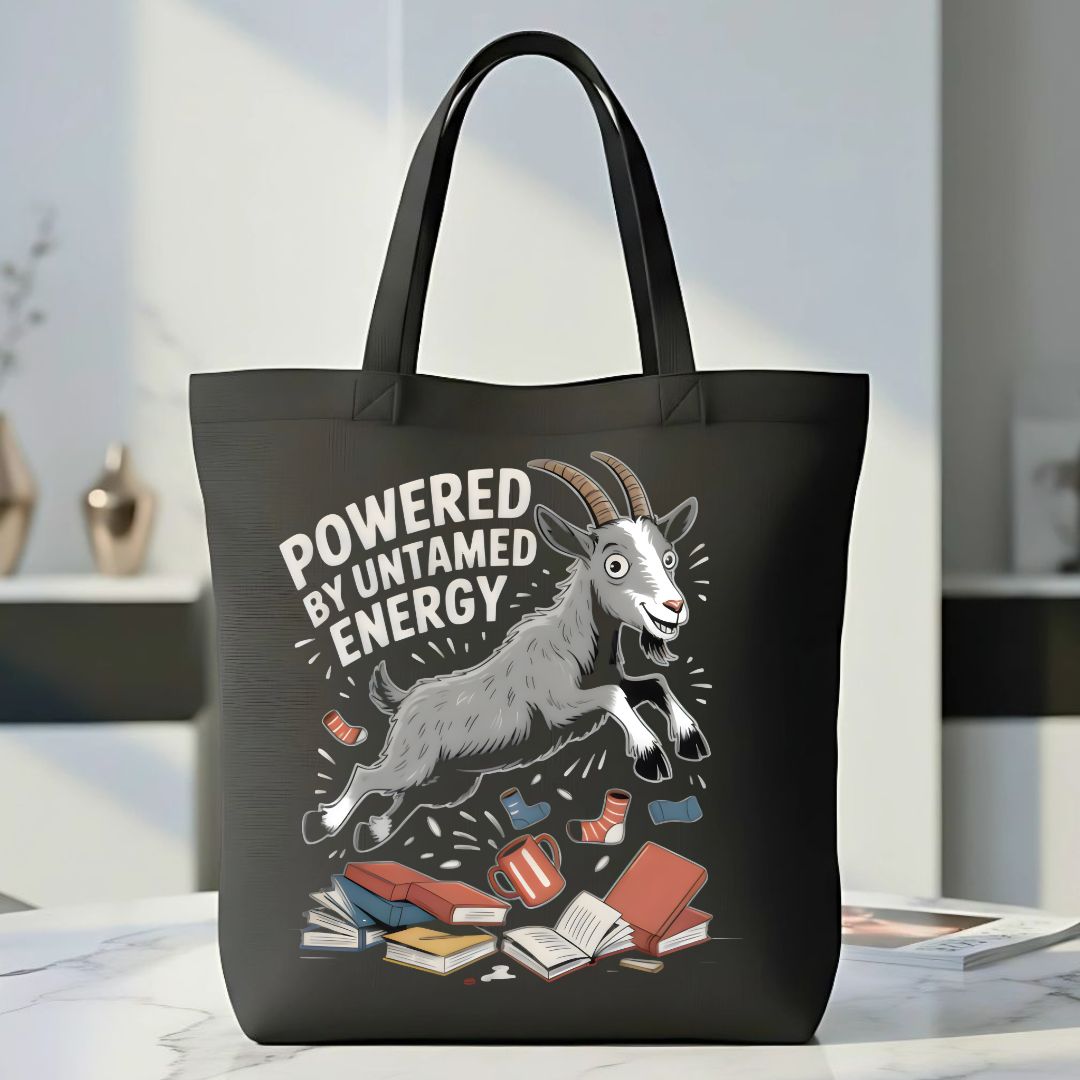"You're the GOAT!" Funny Goat Pun Tote Bag