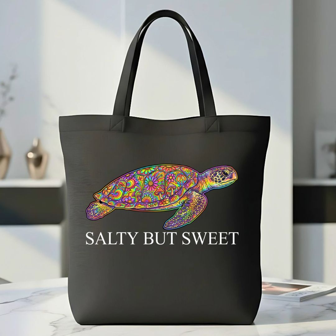 "Salty But Sweet" Funny Personality Trait Tote Bag